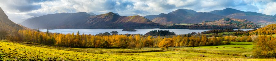 Catbells Derwent water panoramic