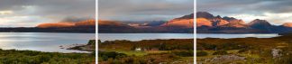 Isle of Skye, sunrise at Tokavaig 2995 Triptych
