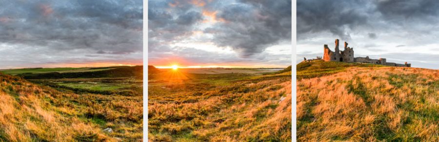 Dunstanburgh Castle, sunset 3088