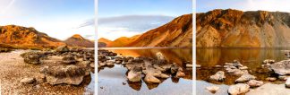 Wastwater, sunset triptych