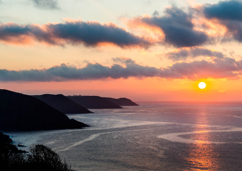 Pembrokeshire coastline sunrise 4266