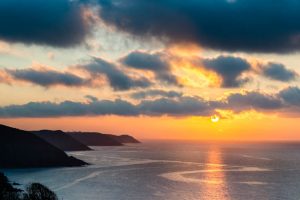 Pembrokeshire coastline sunrise 4267