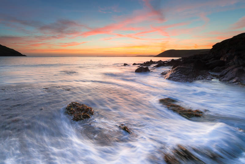 Pembrokeshire, Manorbier Beach sunset 4333