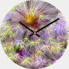 Allium Glass Wall Clock