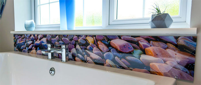Bathroom pebbles
